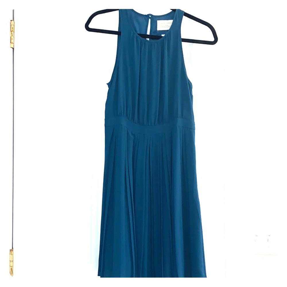 Paper crown Annaliese teal green dress